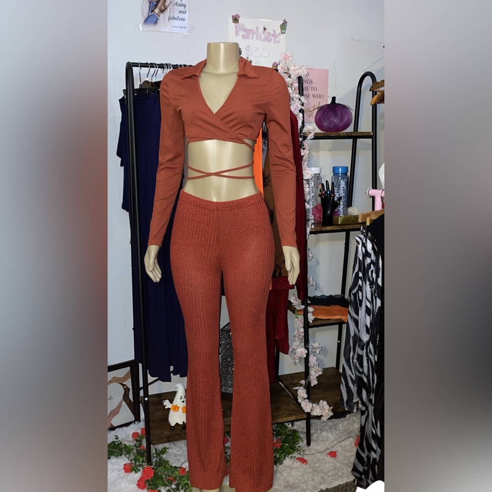 Outfit .Copper top and Pants .